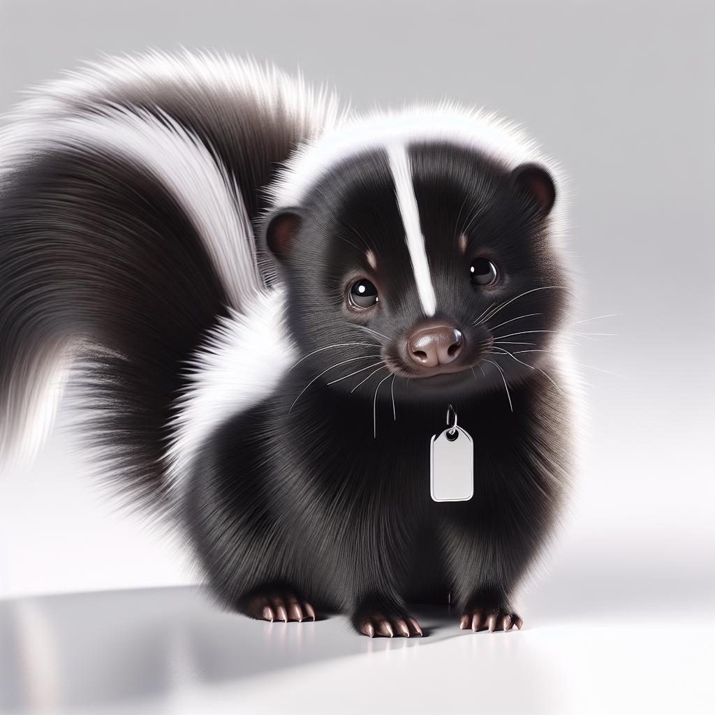 Skunk with Rabies Tag