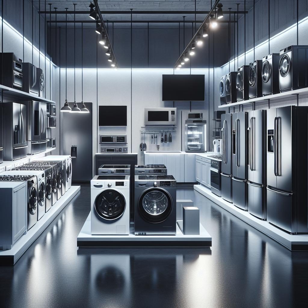 Appliance showroom display