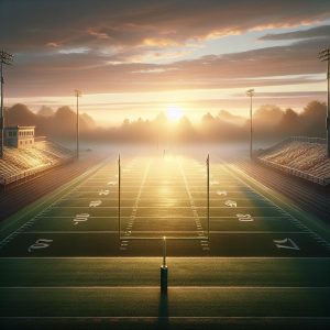 Football Field at Dawn