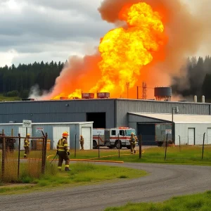 Fire Breaks Out at Norbord Facility in Kiniards, Prompting Swift Community Response