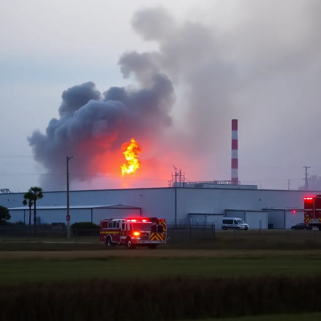 Fire Breaks Out at Norbord Facility in KINIARDS, S.C., Prompting Emergency Response