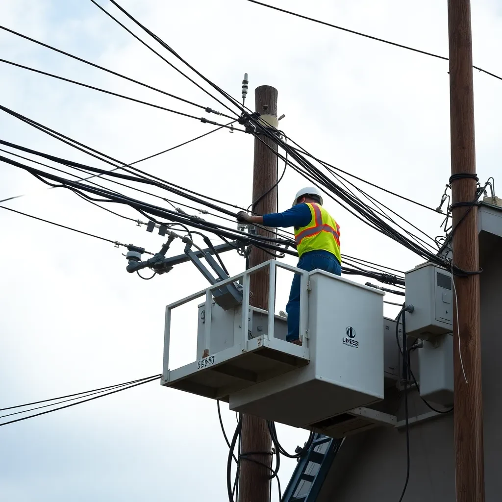 Power Restoration Efforts in Laurens County Following Hurricane Helene