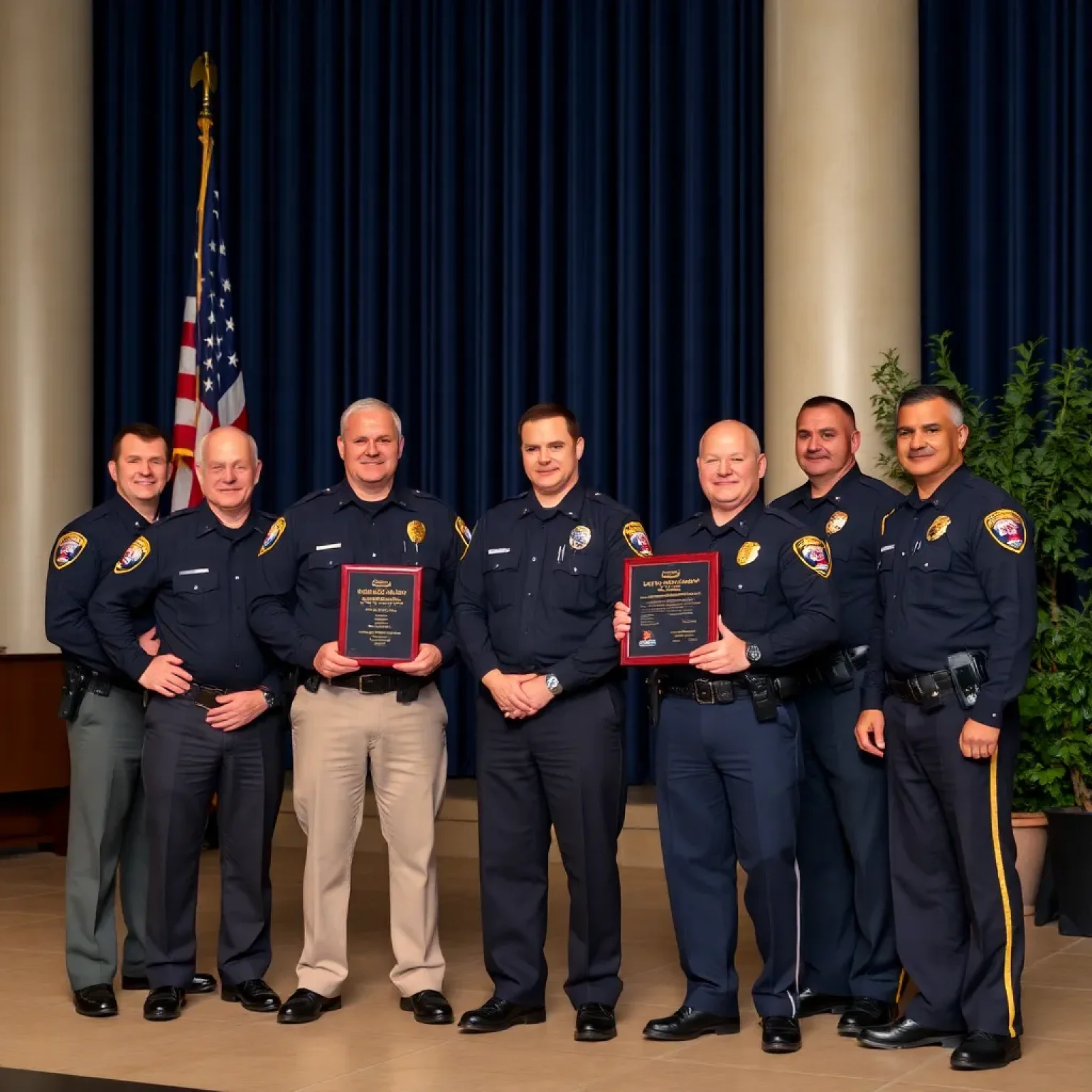 Columbia Honors Seven Law Enforcement Officers for Exceptional Service and Dedication