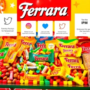 Candy products from Ferrara highlighting influencer marketing strategies.