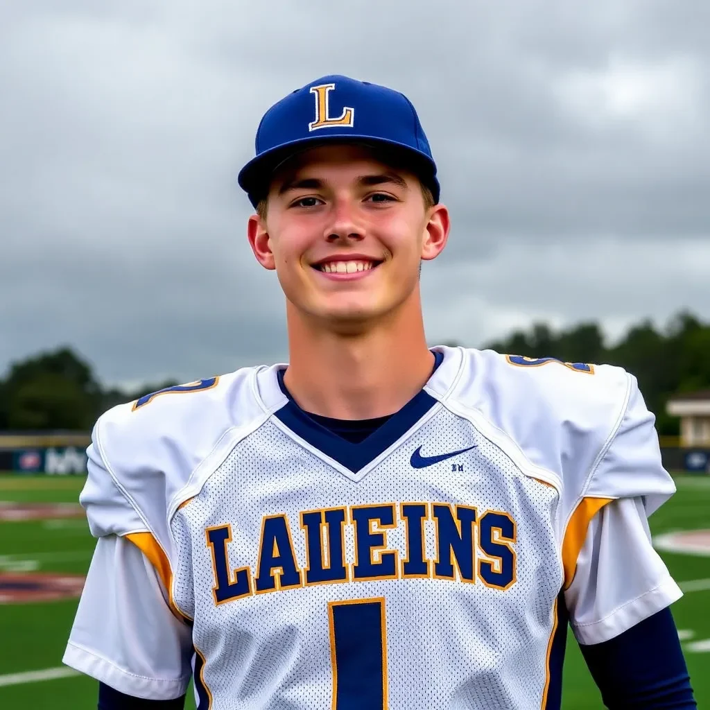 Cloudy Weather Won't Dampen Spirits as Garrison Vaughan is Named Athlete of the Week at Laurens Academy