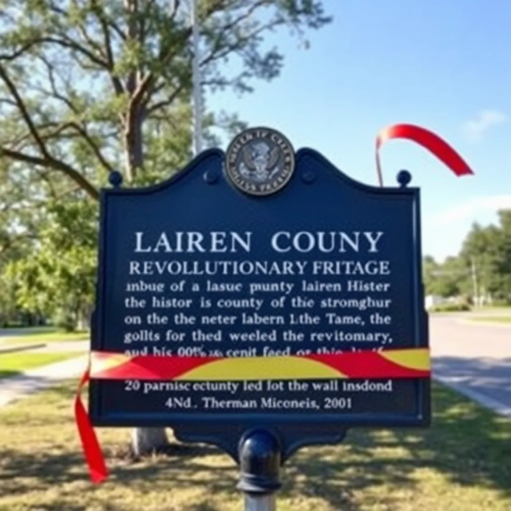 Laurens County Celebrates Revolutionary Heritage with Historic Sign Unveiling