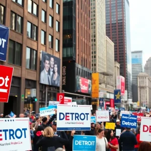 Campaign rally in Detroit for the 2024 Presidential Election