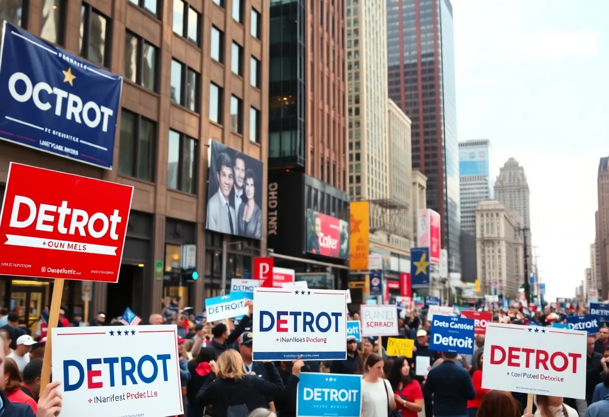 Campaign rally in Detroit for the 2024 Presidential Election