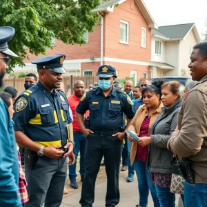 Community meeting with sheriff and local residents