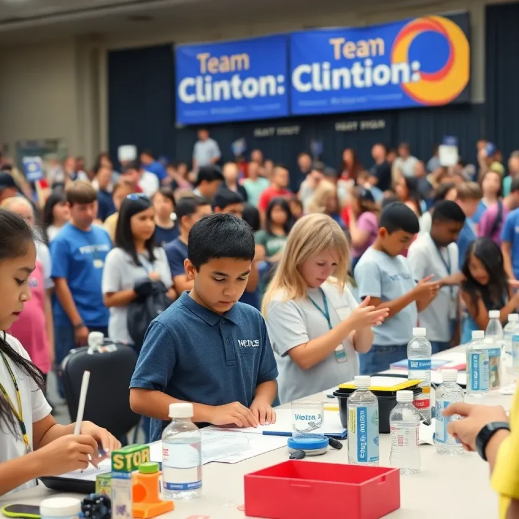 Students from Clinton at the Science Olympiad