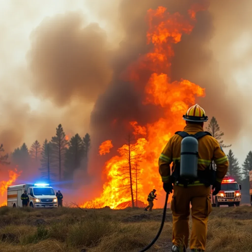 Firefighters combating multiple wildfires in South Carolina